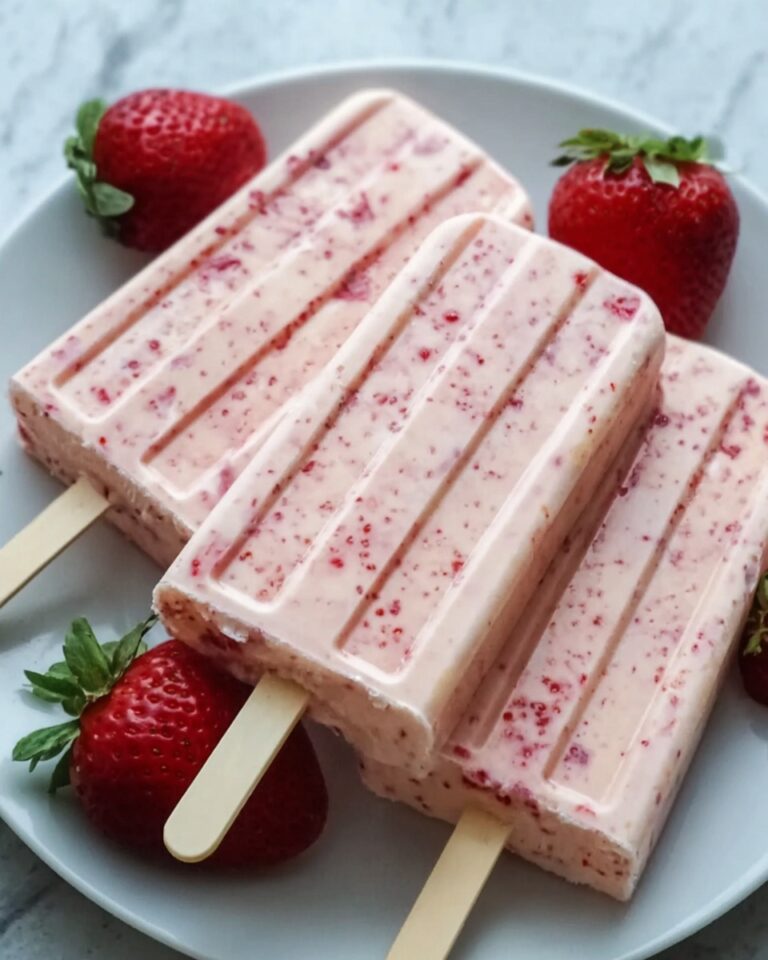Strawberry Kefir Pops Recipe