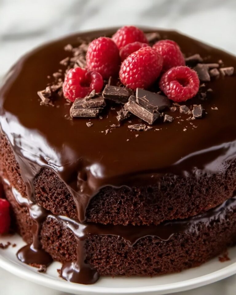 Decadent Chocolate Cake with Rich Ganache Recipe