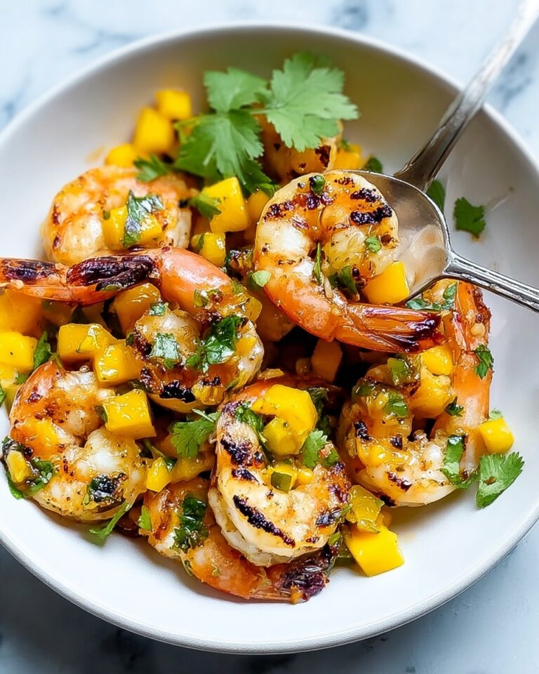 Chilli Lime Prawns with Tangy Mango Salsa Recipe