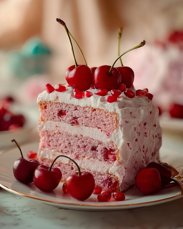 Cherry Cake with Cherry Cream Cheese Frosting Recipe