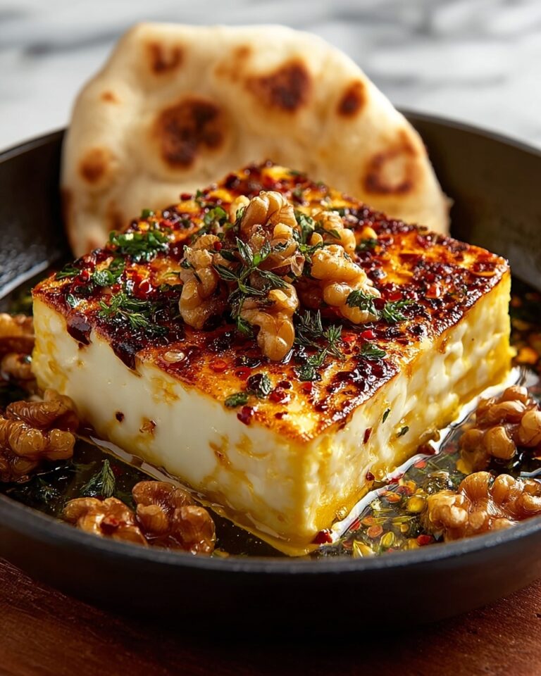 Caramelized Feta with Chili-Honey Recipe