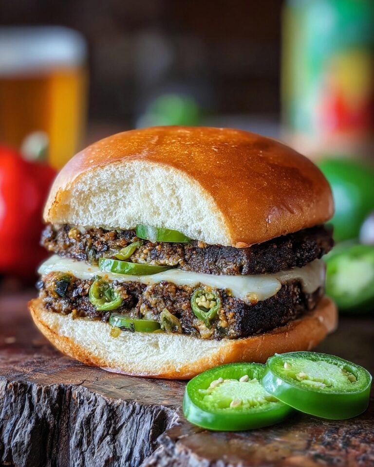 Jalapeno Popper Stuffed Black Bean Burgers Recipe