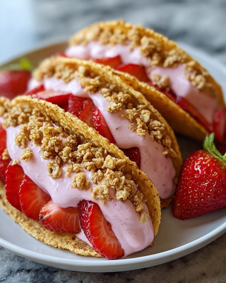 Strawberry Crunch Cheesecake Tacos Recipe