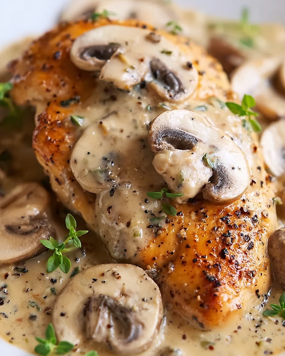 Creamy Chicken Stroganoff with Egg Noodles Recipe - Recipe Image