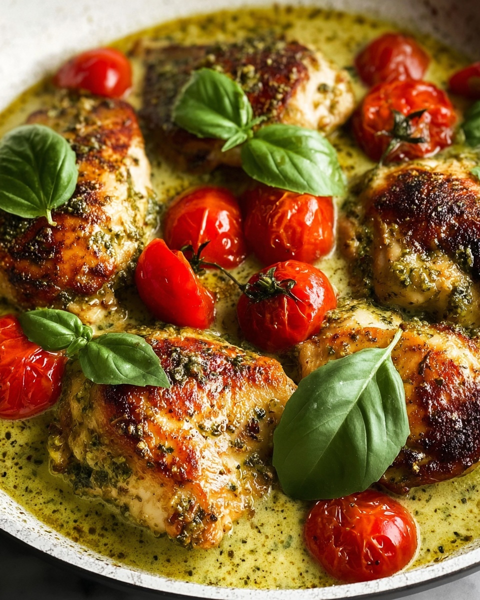 Creamy Pesto Chicken Recipe - Recipe Image