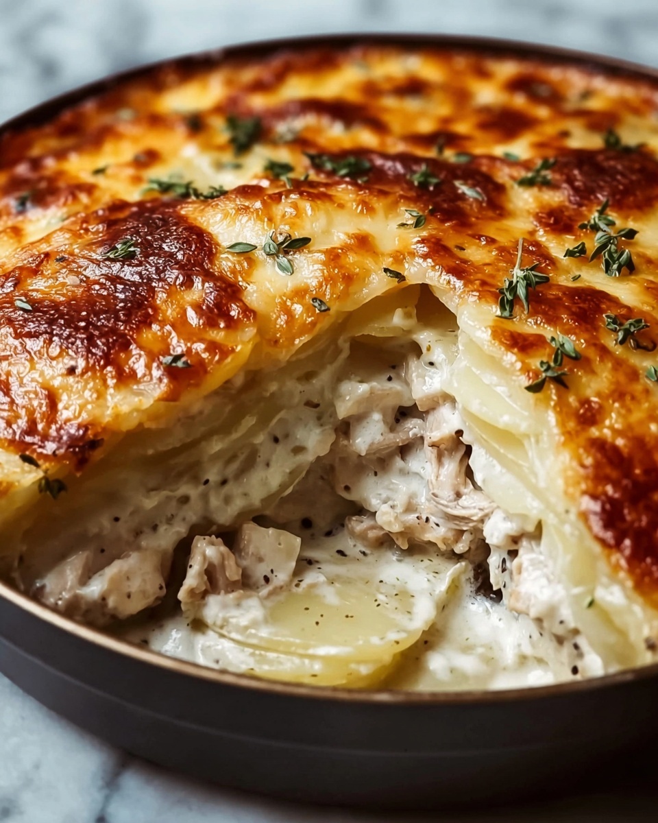 Greek Chicken Frying Pan Pie Recipe - Recipe Image