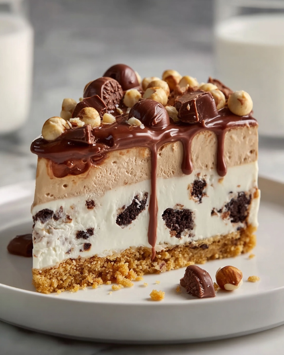 Buster Bar Ice Cream Cake Recipe - Recipe Image