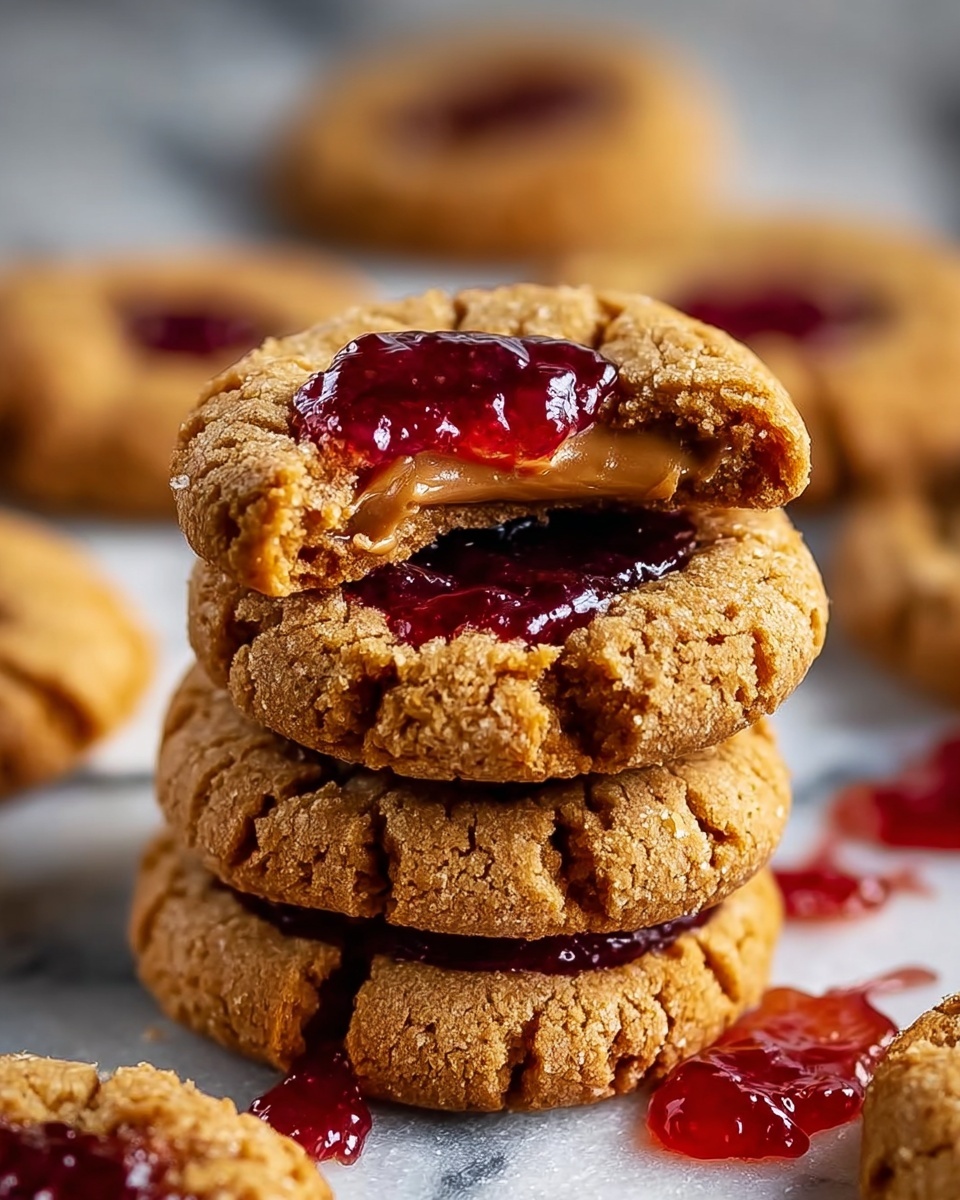 Peanut Butter and Jelly Cookies Recipe - Recipe Image