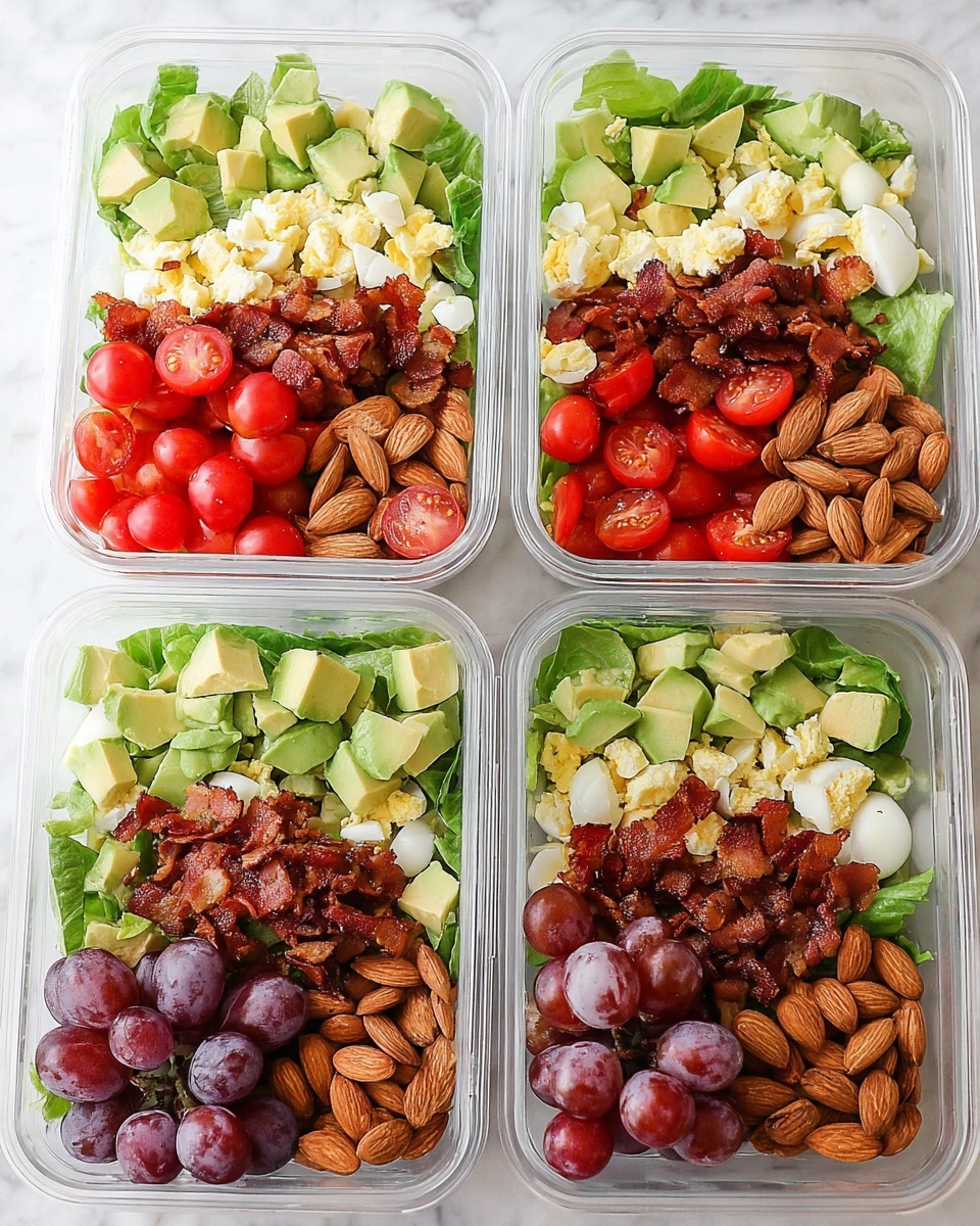 Easy Lunchbox Cobb Salads Recipe - Recipe Image