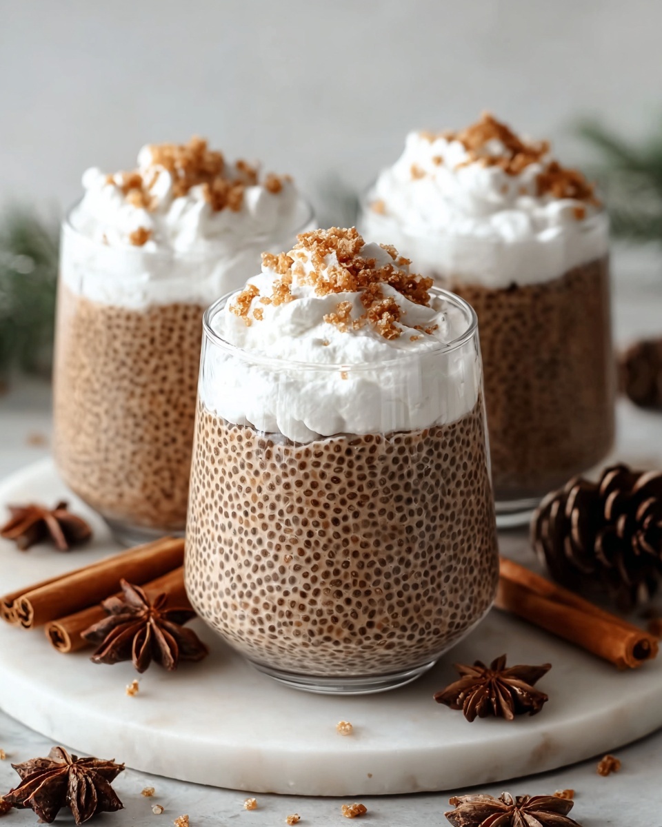 Easy Eggnog Chia Pudding for a Cozy and Creamy Holiday Treat Recipe - Recipe Image