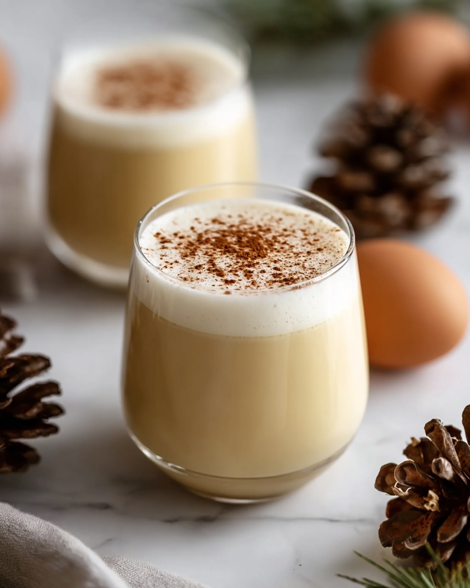 Creamy Homemade Eggnog: A Cozy Holiday Drink Recipe - Recipe Image