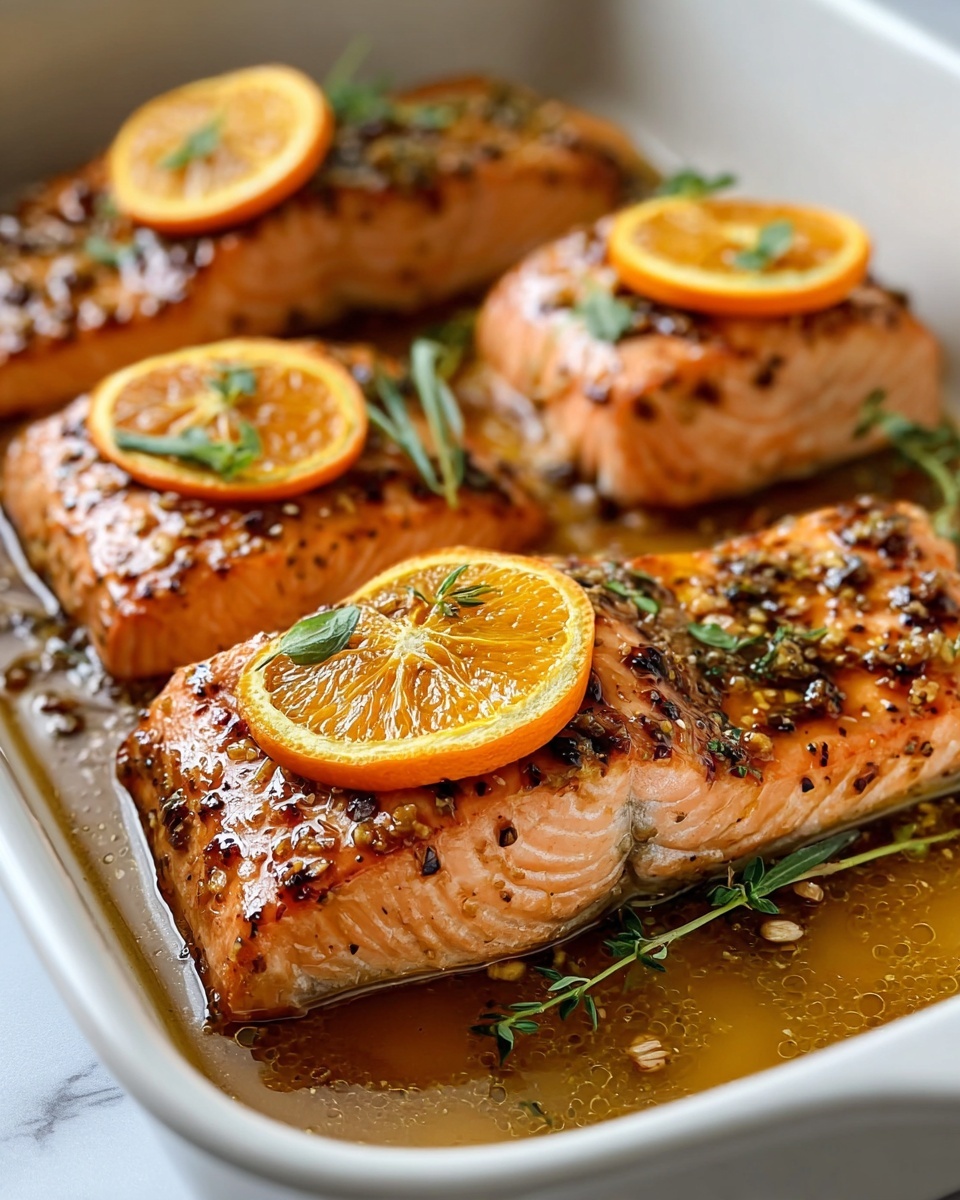 Easy One-Pan Salmon With Orange and Thyme Recipe - Recipe Image