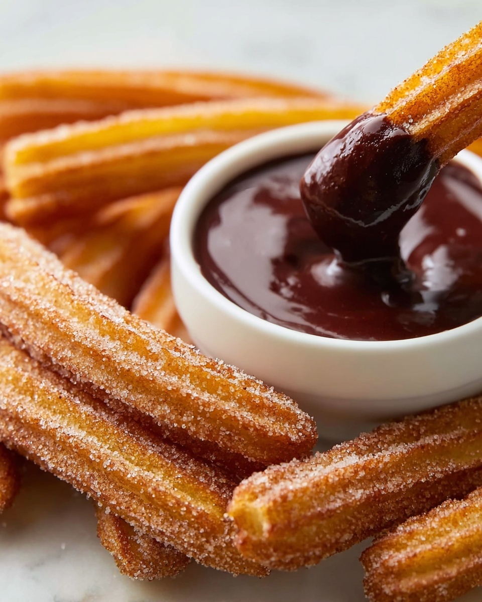 Homemade Crispy Churros with Cinnamon Sugar Recipe - Recipe Image