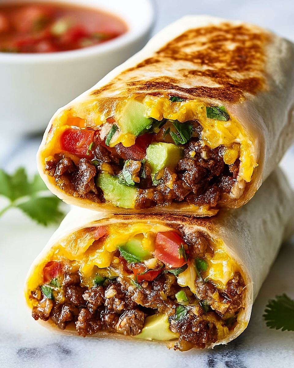 Homemade Beef Burritos Recipe - Recipe Image