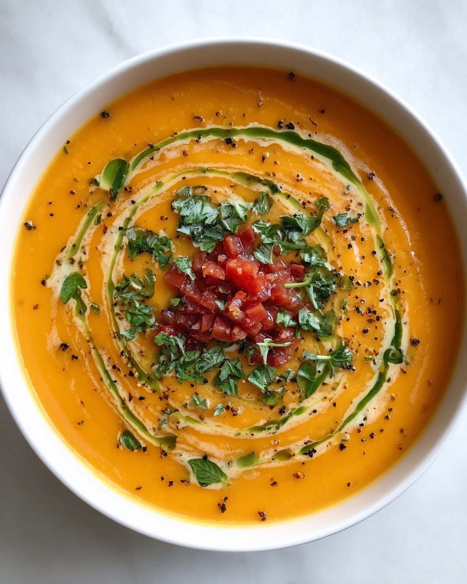 Creamy Harissa Butternut Squash Soup Recipe - Recipe Image