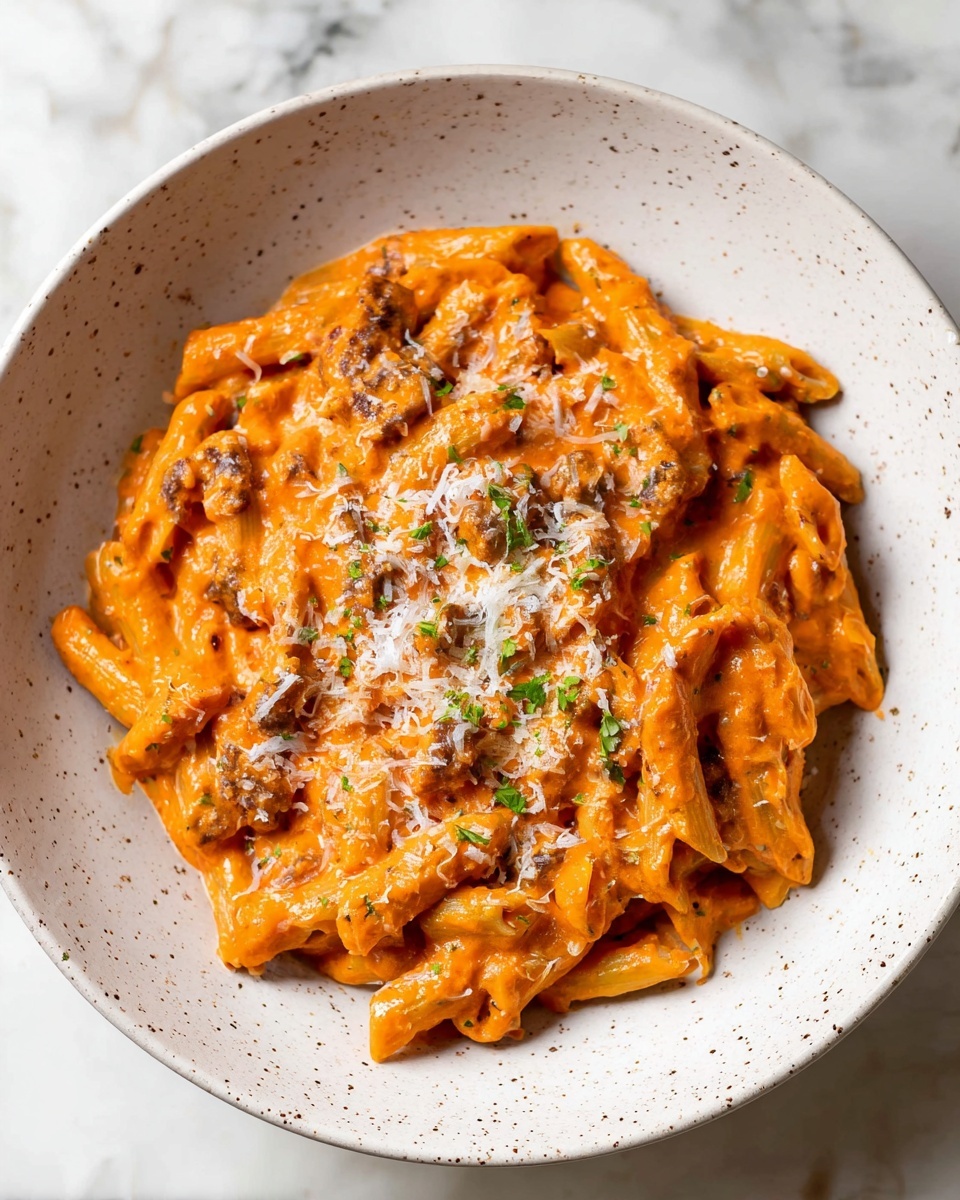 Easy Italian Sausage Tomato Pasta Recipe - Recipe Image