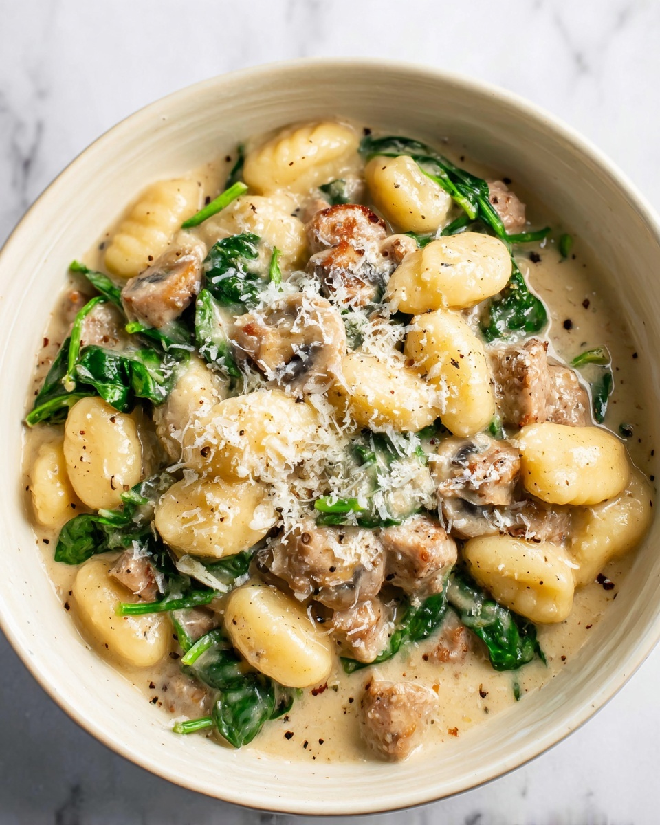 Italian Sausage and Mushroom Gnocchi Recipe - Recipe Image