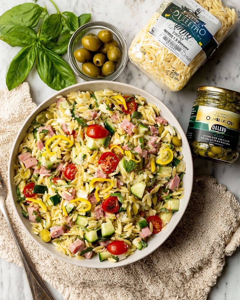Italian Orzo Salad Recipe - Recipe Image