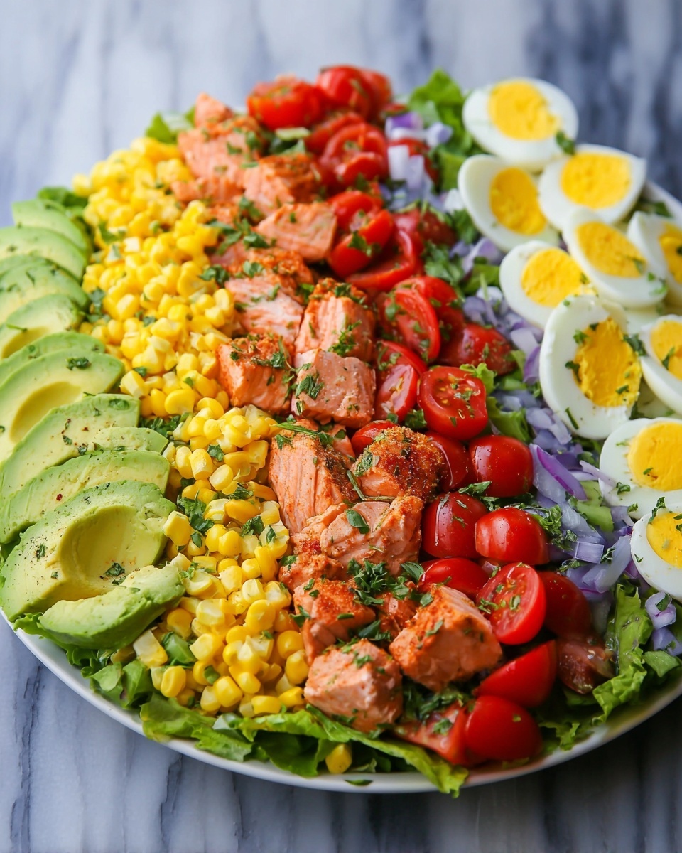Salmon Cobb Salad Recipe - Recipe Image
