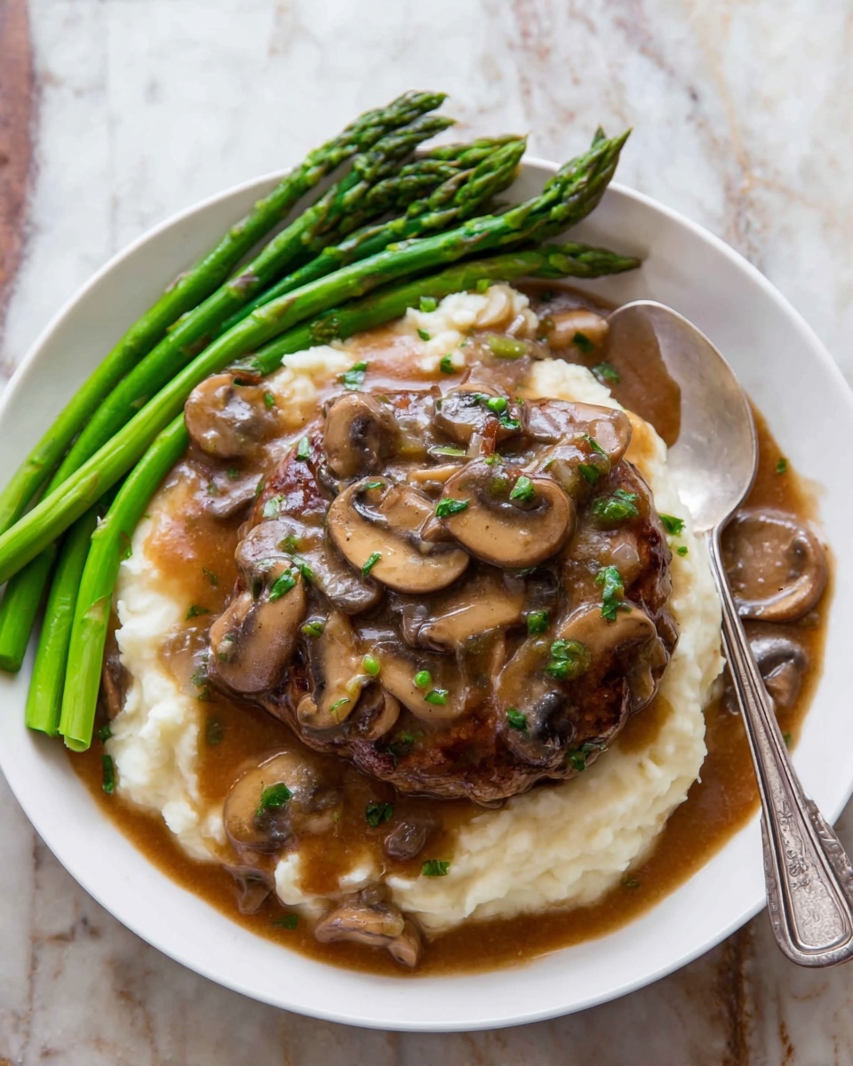 Salisbury Steak with Mushroom Gravy Recipe - Recipe Image
