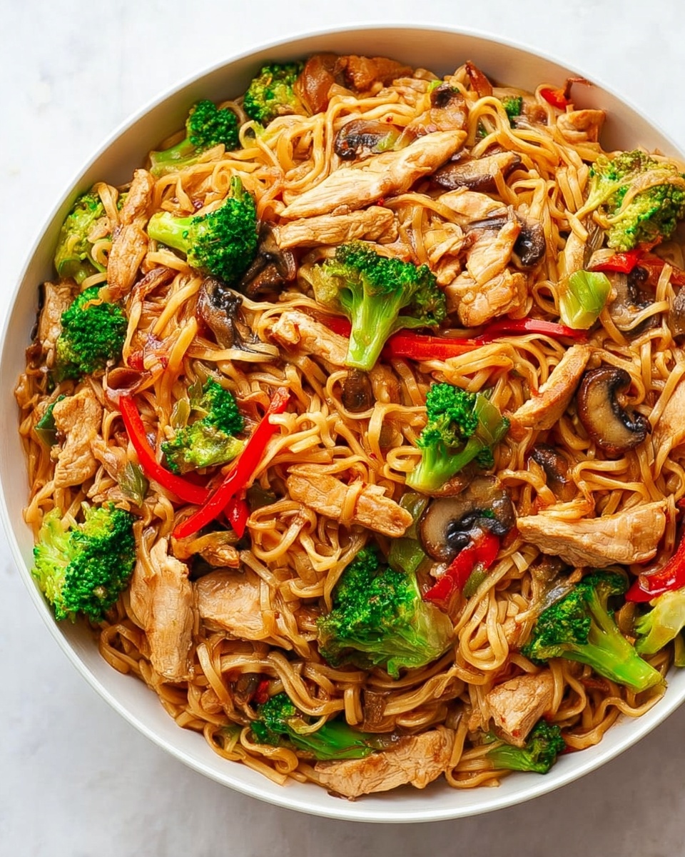 Chicken Stir Fry with Rice Noodles Recipe - Recipe Image