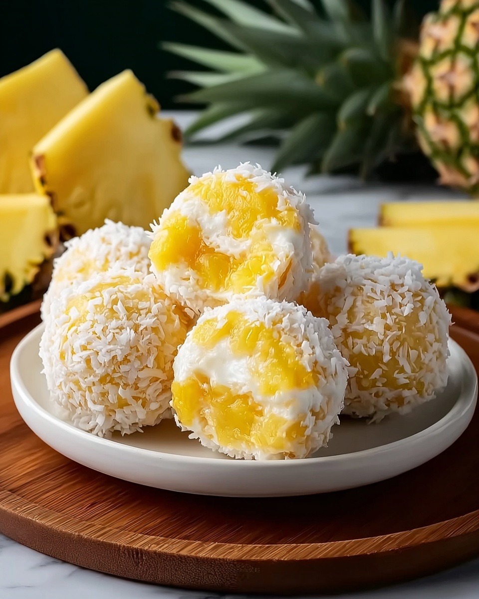 Pineapple Coconut Balls: No-Bake Tropical Treat Recipe - Recipe Image