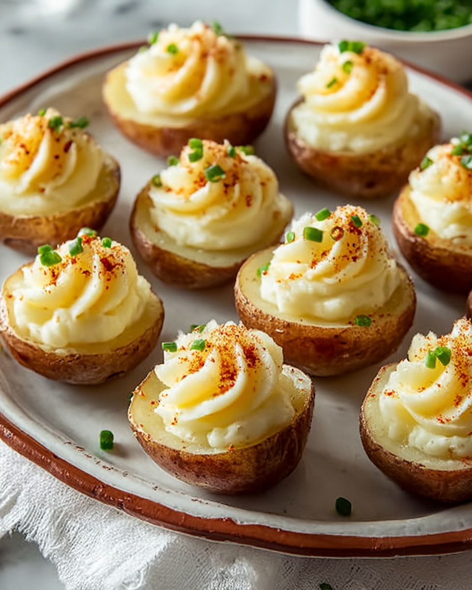 Deviled Potatoes – A Fun and Flavorful Twist on the Classic Deviled Eggs Recipe - Recipe Image
