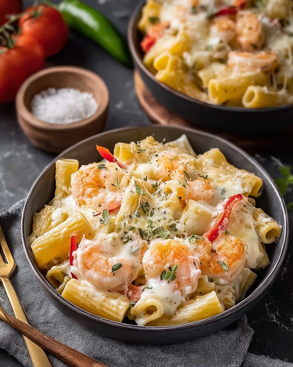 Creamy Jamaican Shrimp Pasta Recipe - Recipe Image