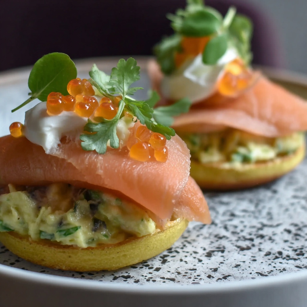Smoked Salmon and Avocado Eggs Royale Recipe - Recipe Image