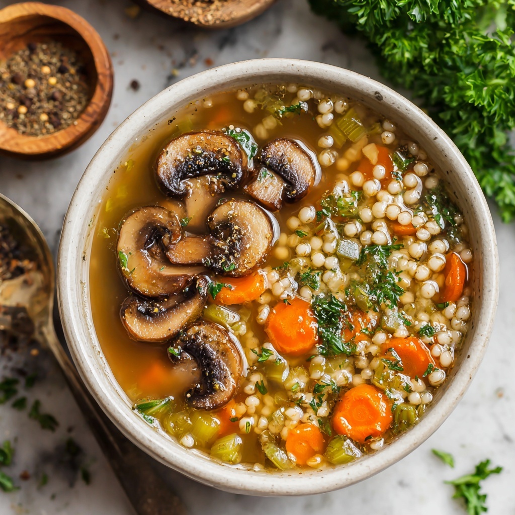 Mushroom Barley Soup Recipe - Recipe Image