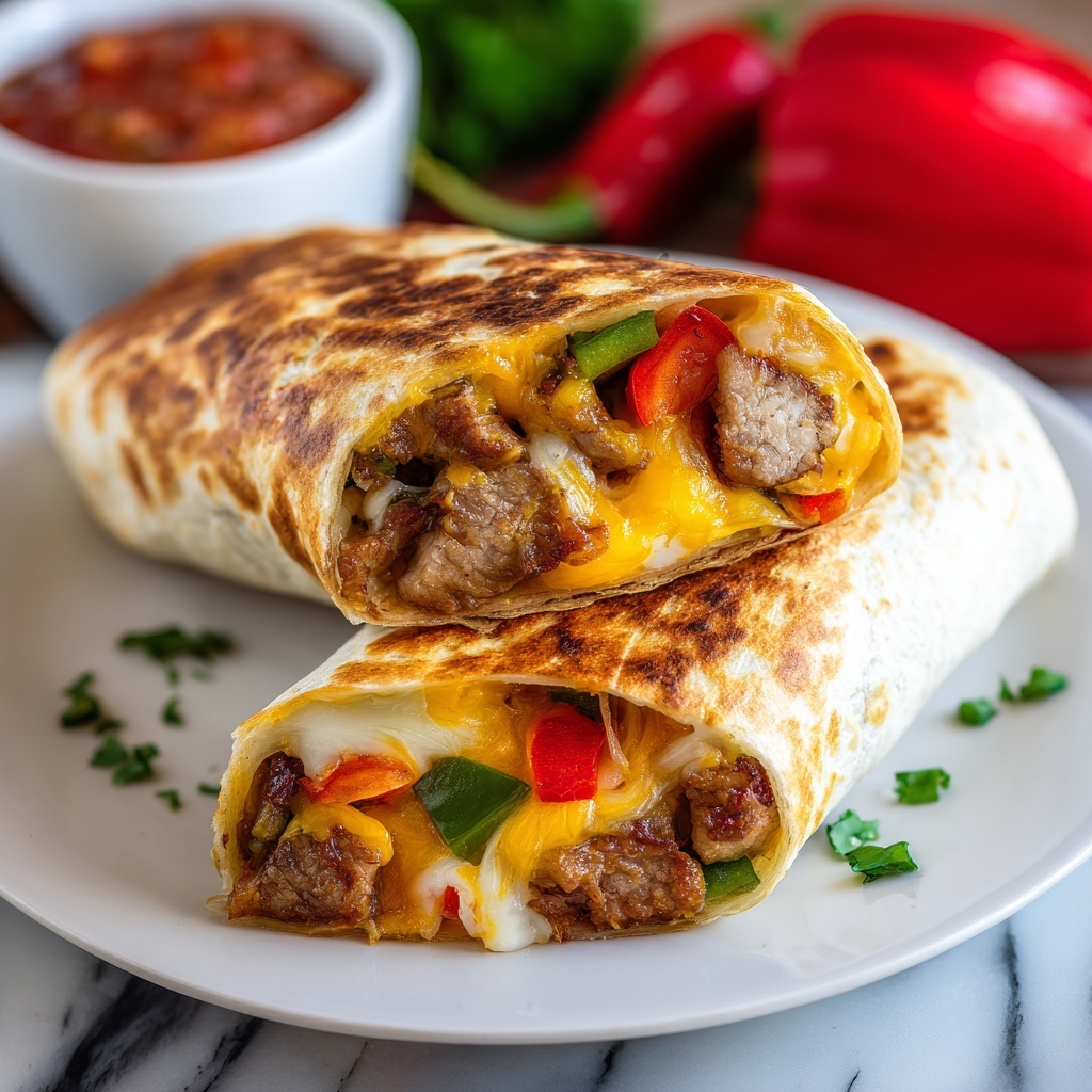 Veggie Fajita Folded Wraps Recipe - Recipe Image