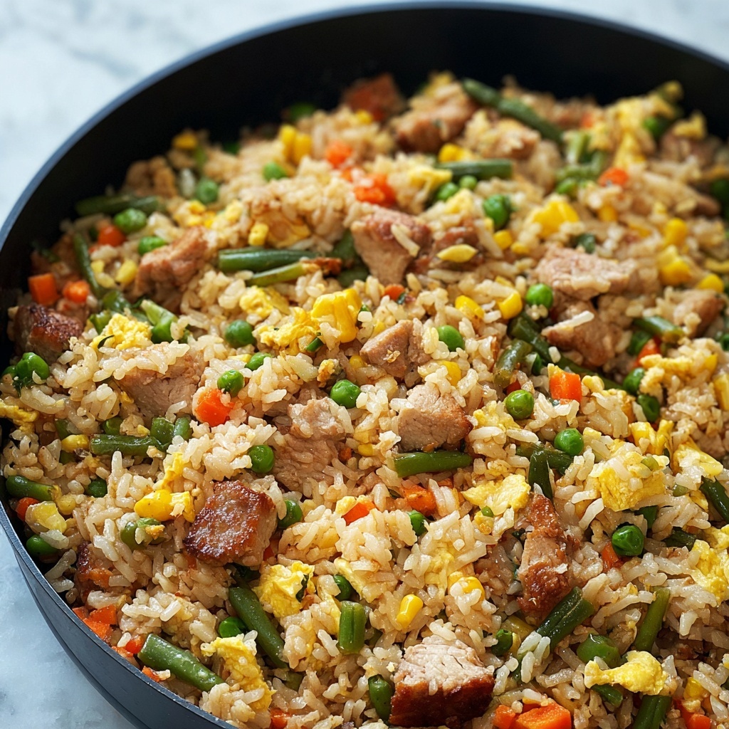 Quick Easy Pork Fried Rice Recipe - Recipe Image