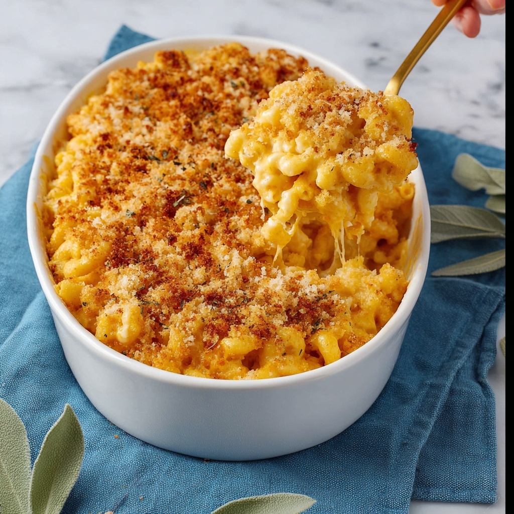 Baked Pumpkin Mac and Cheese Recipe - Recipe Image