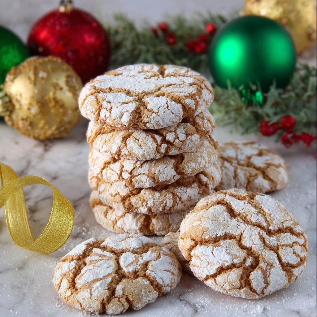 Gingerbread Crinkle Cookies Recipe - Recipe Image