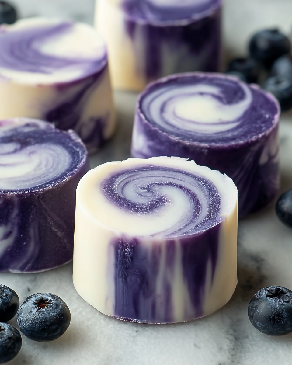 Blueberry Swirl Yogurt Bites Recipe - Recipe Image