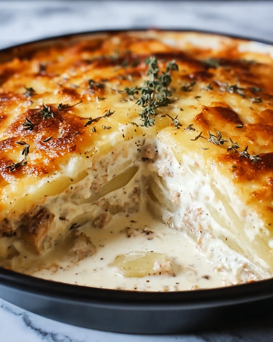 Greek Chicken Frying Pan Pie Recipe - Recipe Image