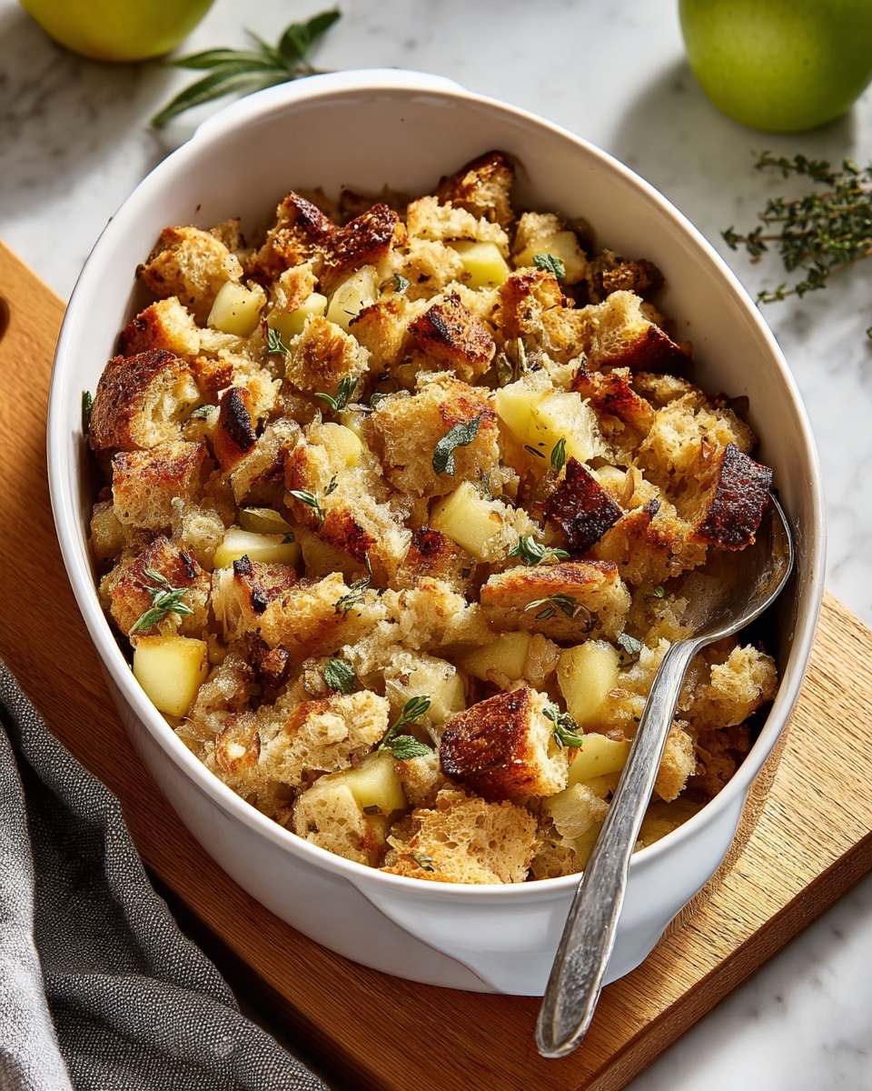 Crockpot Sausage and Apple Stuffing Recipe - Recipe Image