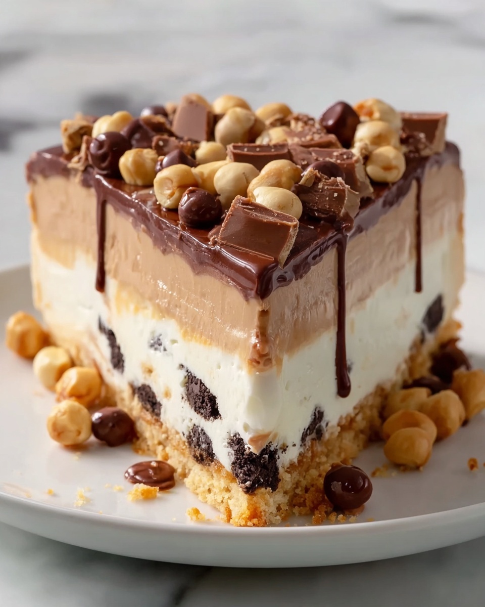 Buster Bar Ice Cream Cake Recipe - Recipe Image