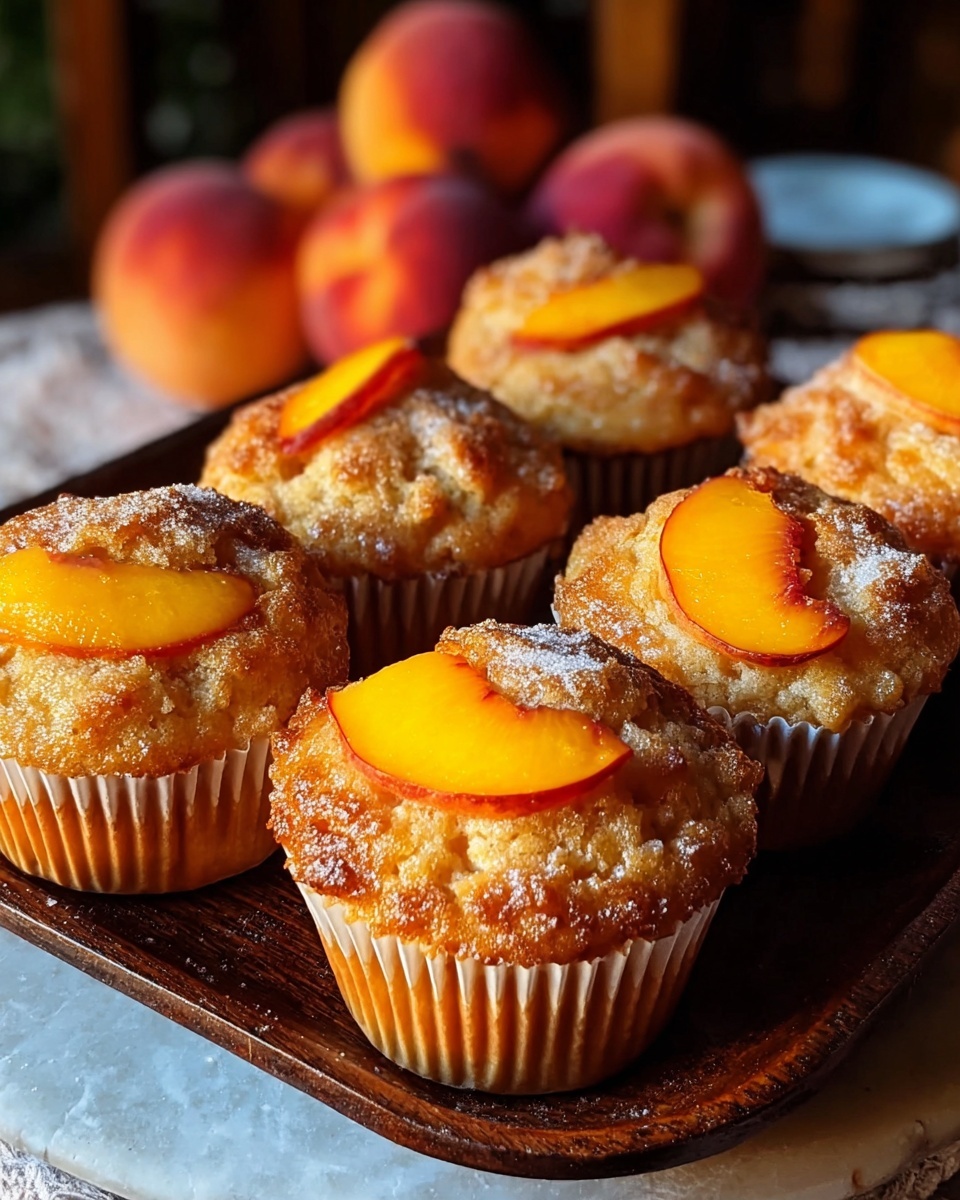 Peach Financiers: Elegant French Almond Cakes Recipe - Recipe Image
