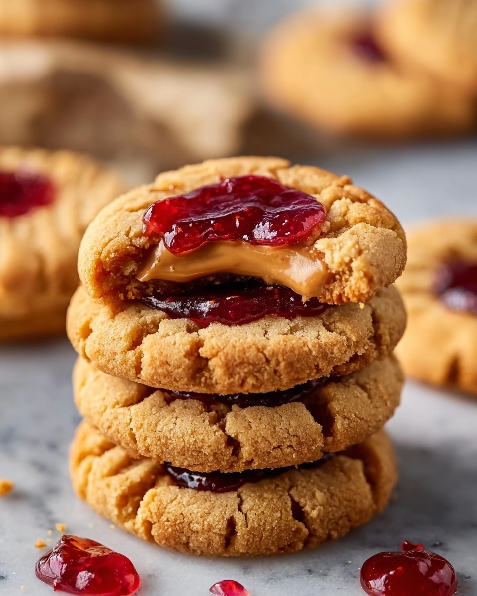 Peanut Butter and Jelly Cookies Recipe - Recipe Image