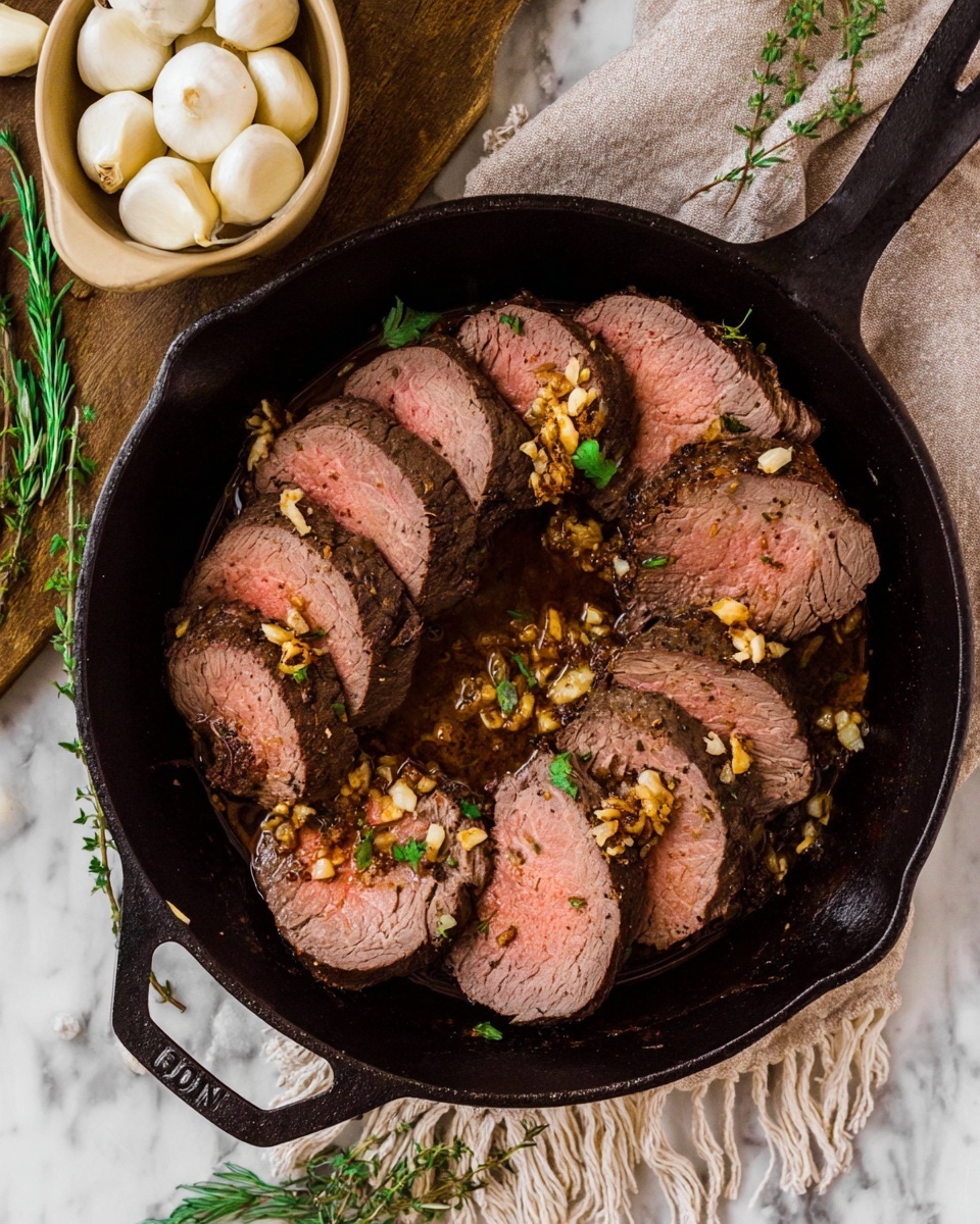 Garlic Roasted Beef Tenderloin Recipe - Recipe Image