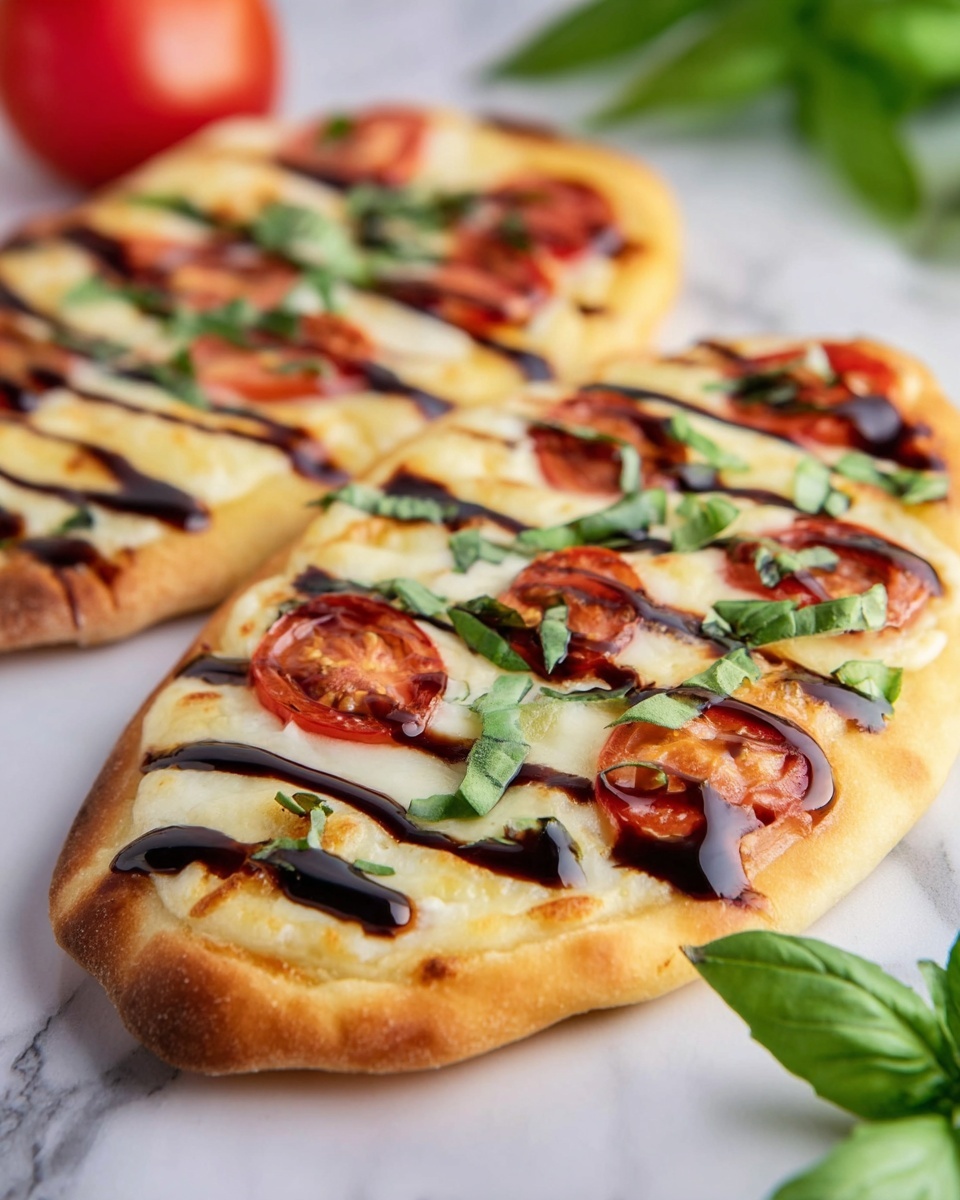 Air Fryer Caprese Naan Pizza Recipe - Recipe Image