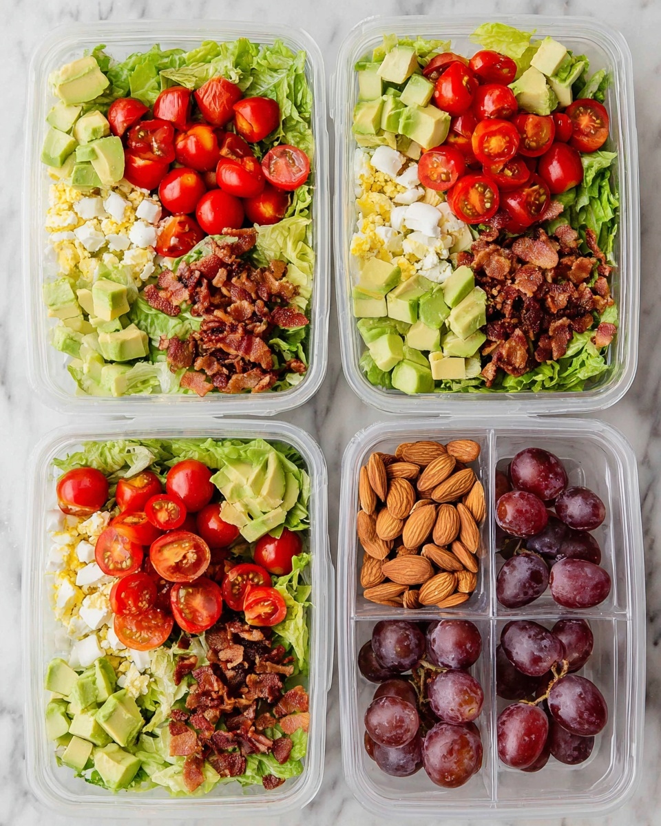 Easy Lunchbox Cobb Salads Recipe - Recipe Image