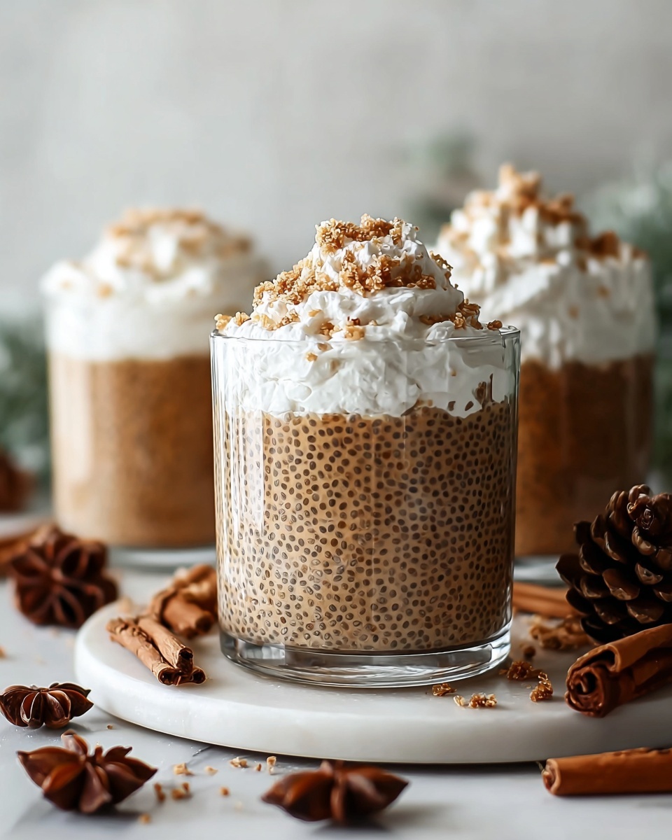 Easy Eggnog Chia Pudding for a Cozy and Creamy Holiday Treat Recipe - Recipe Image