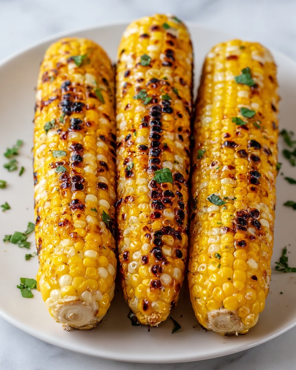 Easy Grilled Corn on the Cob with Herbs and Cheese Recipe - Recipe Image