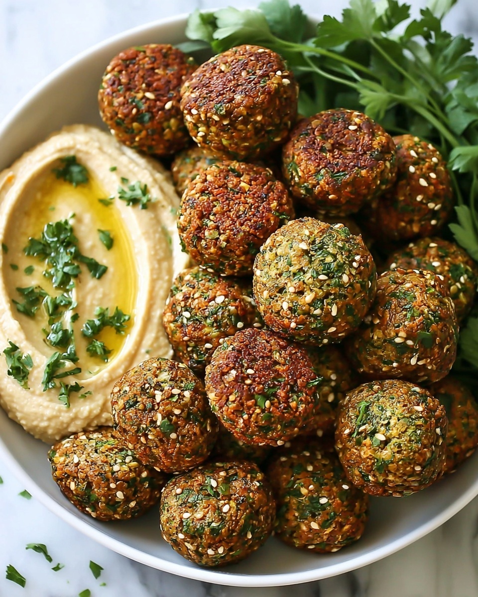 Easy Homemade Falafels with Flavor-Packed Tahini Sauce Recipe - Recipe Image