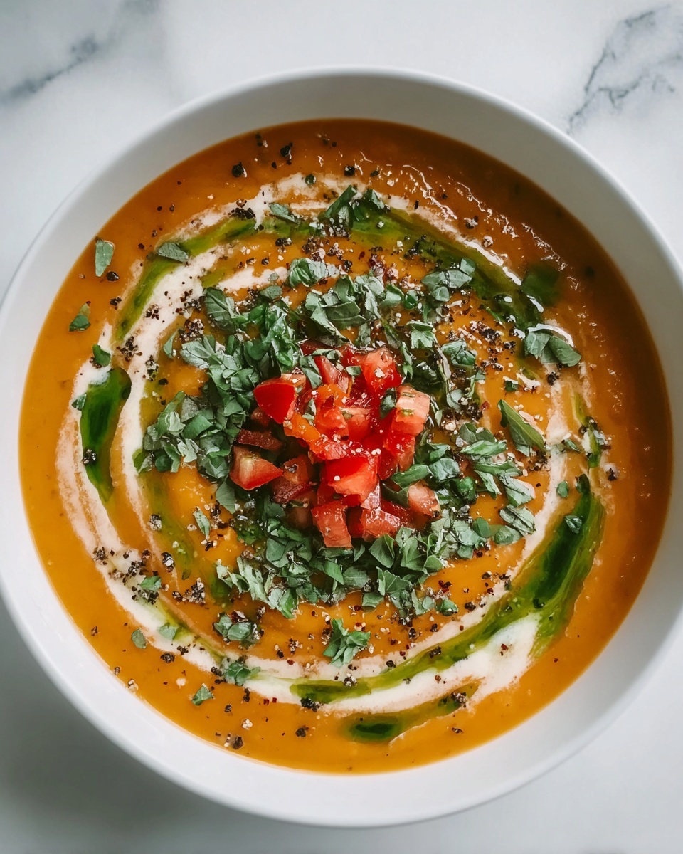 Creamy Harissa Butternut Squash Soup Recipe - Recipe Image