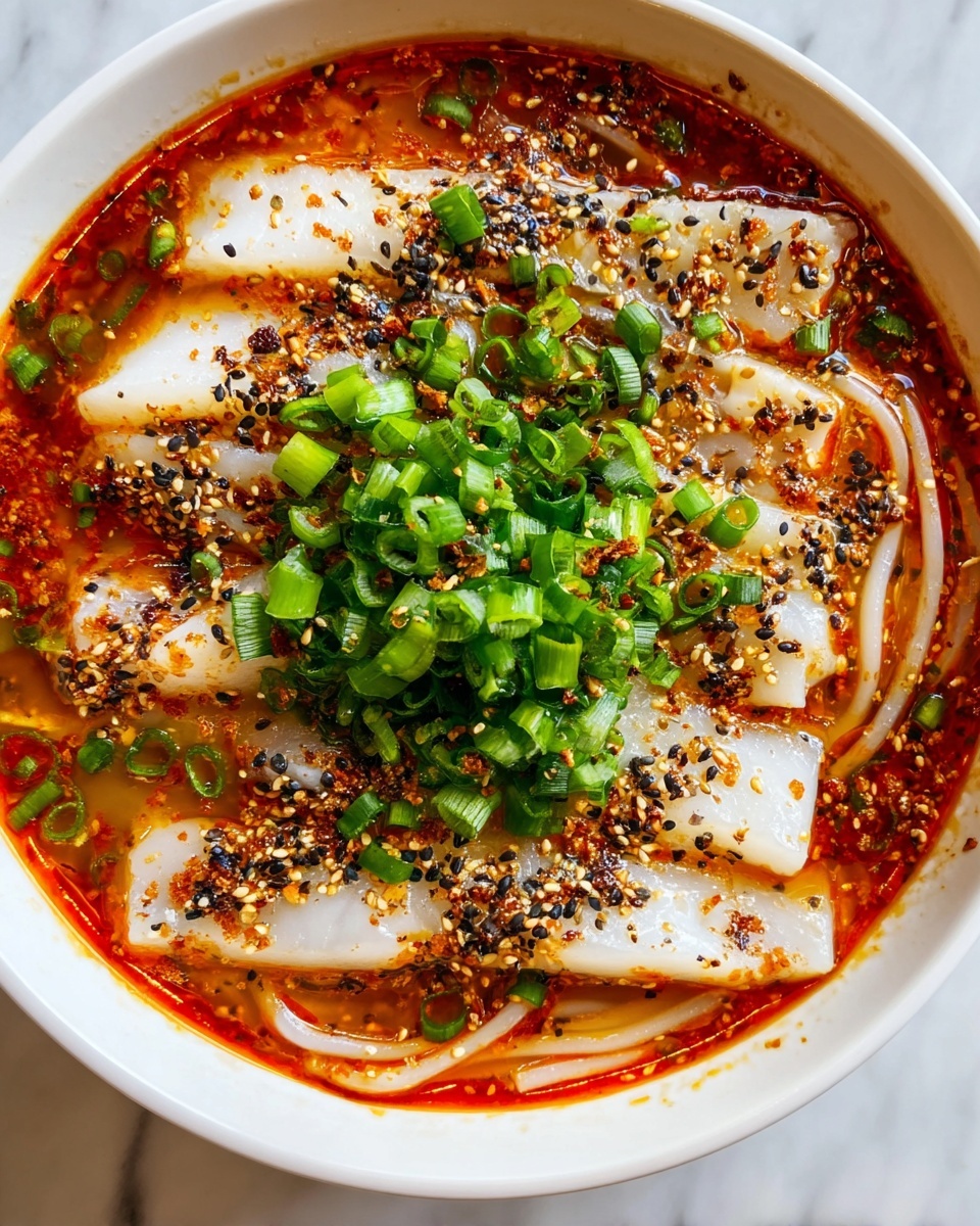 Creamy Gochujang Udon Soup with Fresh Fish Recipe - Recipe Image