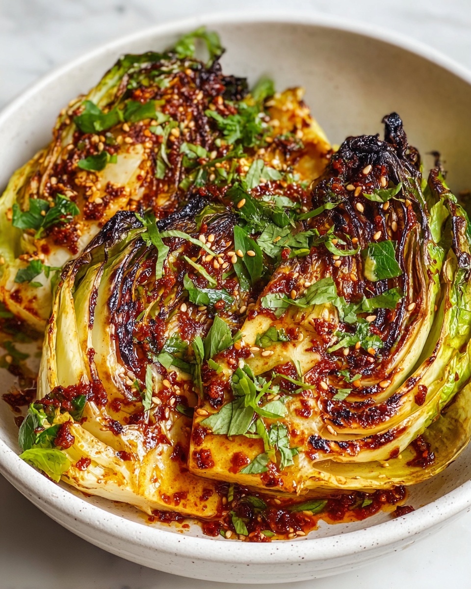 Savory Hot Honey Charred Cabbage Recipe - Recipe Image
