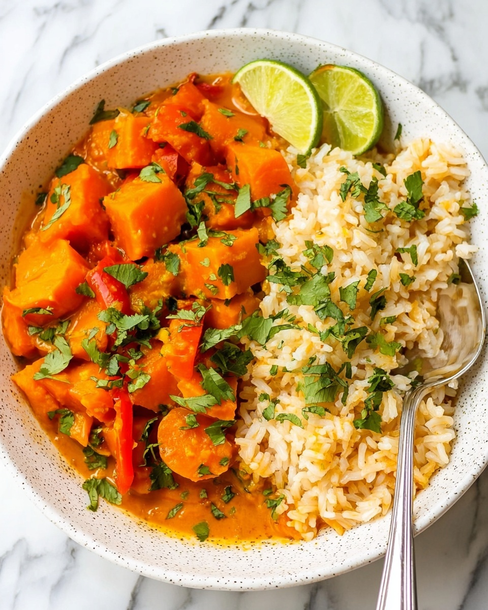 Thai Sweet Potato Coconut Red Curry Recipe - Recipe Image